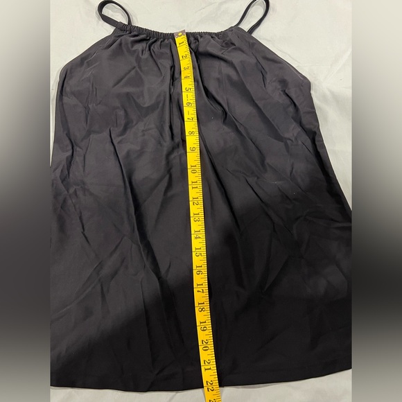 Hold Pose High Neck black Tankini & Bottom - Picture 6 of 9